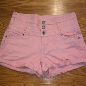 Pink Jean Shorts